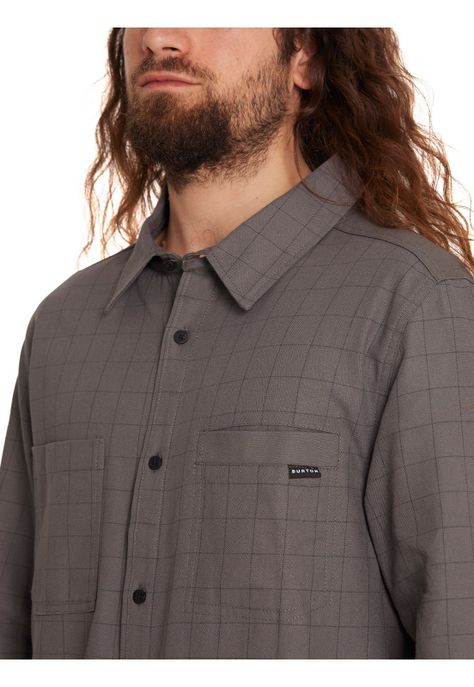 Camisa Manga Larga Hombre Gris-5