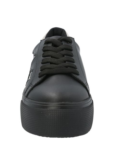 Zapatilla Cuero Niña Quens Negro-5