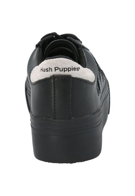 Zapatilla Cuero Niña Quens Negro-8
