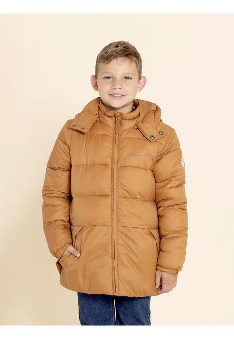 Parka Campo Niño Café-1