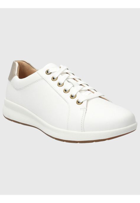 Zapatilla Cuero Mujer Spinal Laceup Blanco-0