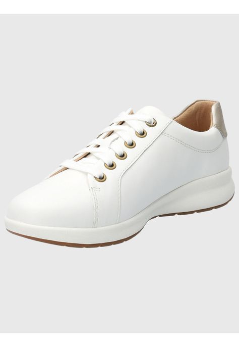 Zapatilla Cuero Mujer Spinal Laceup Blanco-4