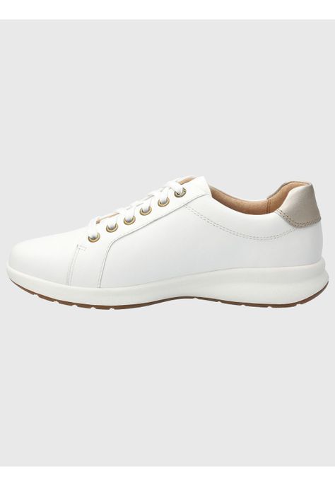 Zapatilla Cuero Mujer Spinal Laceup Blanco-5