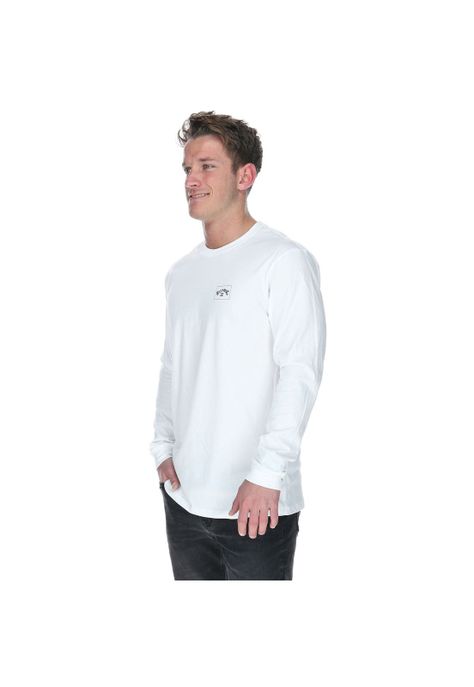 Polera M/L Hombre Stacked Arch Ls Celeste-1