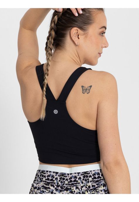 Peto Deportivo Crop Top Diana Ms Negro Mujer-4