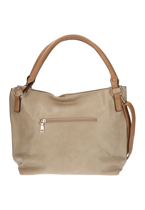 Cartera De Hombro Harmony Tote Beige Mujer-2