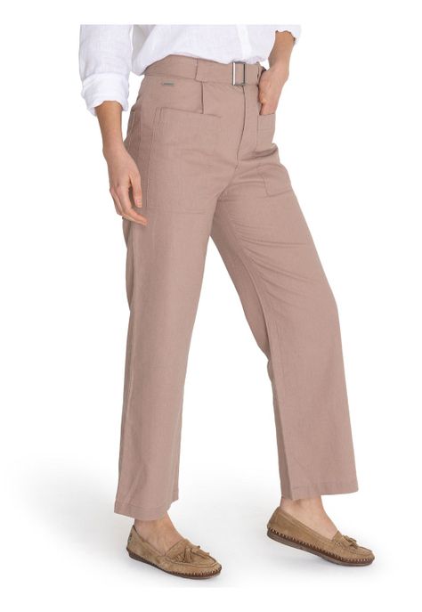 Pantalón Algodón Orgánico Café Flip Mujer -5
