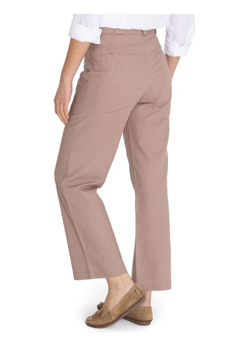 Pantalón Algodón Orgánico Café Flip Mujer -7