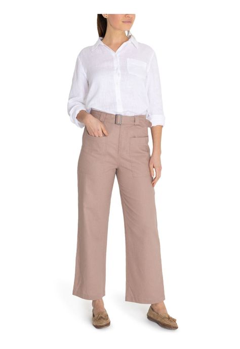 Pantalón Algodón Orgánico Café Flip Mujer -9