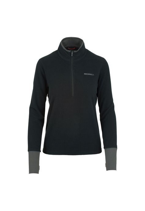 Polar Mujer Flux 1/4 Zip Negro-0