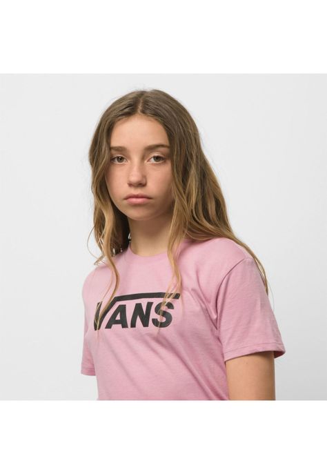 Polera M/C Niño GR FLYING V CREW GIRLS Morada-1