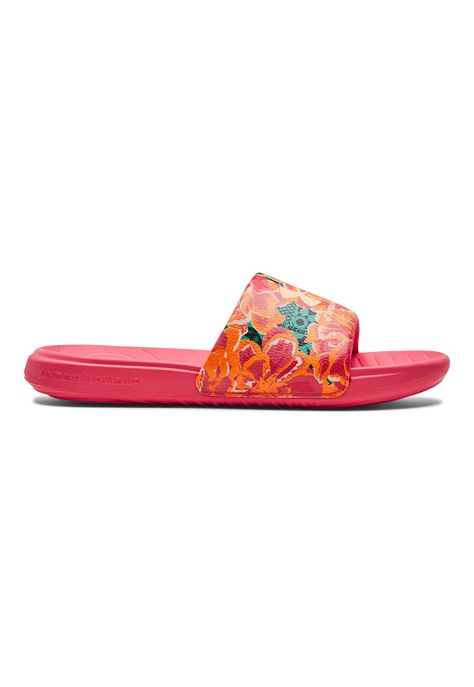 Sandalia UA Ansa Graphic para mujer Amarillo-0