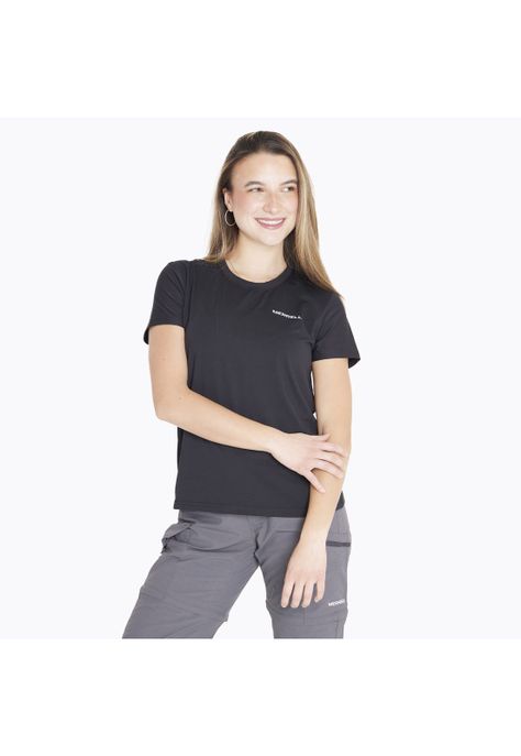 Polera M/C Sport Tee Negro Mujer-0