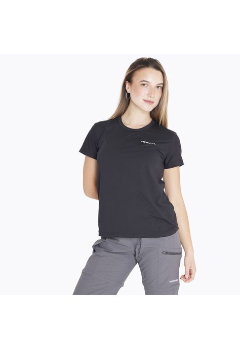 Polera M/C Sport Tee Negro Mujer-3