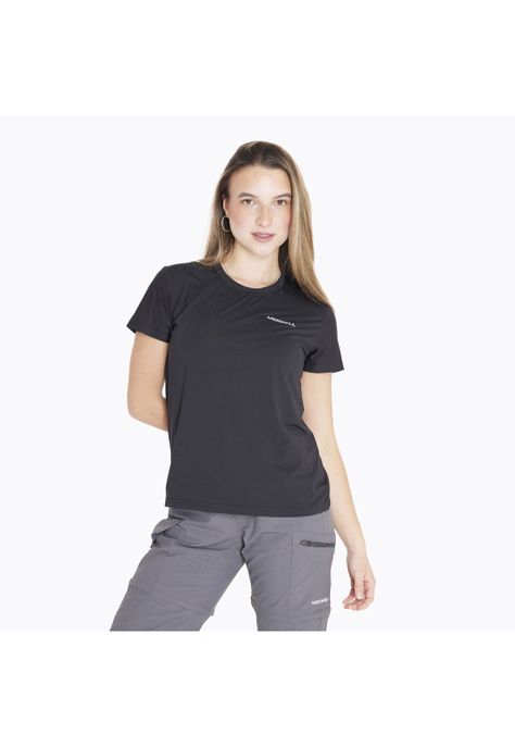 Polera M/C Sport Tee Negro Mujer-4