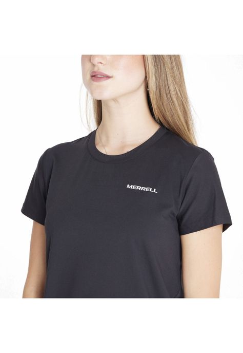 Polera M/C Sport Tee Negro Mujer-5