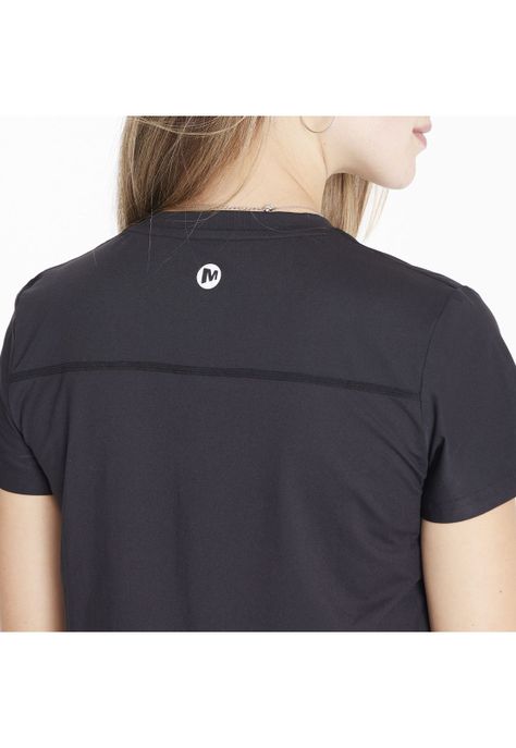 Polera M/C Sport Tee Negro Mujer-6