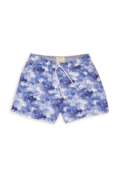 Traje de Baño Hombre Izam Azul-0