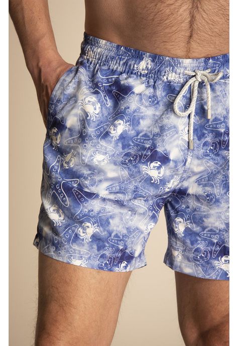 Traje de Baño Hombre Izam Azul-3