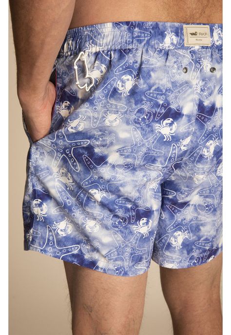Traje de Baño Hombre Izam Azul-4