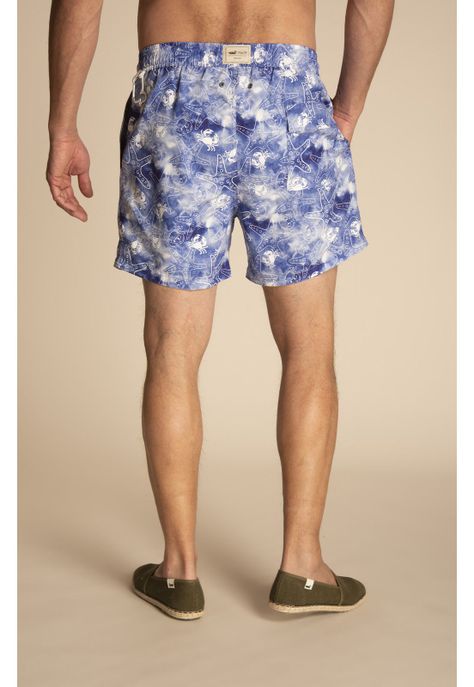 Traje de Baño Hombre Izam Azul-6