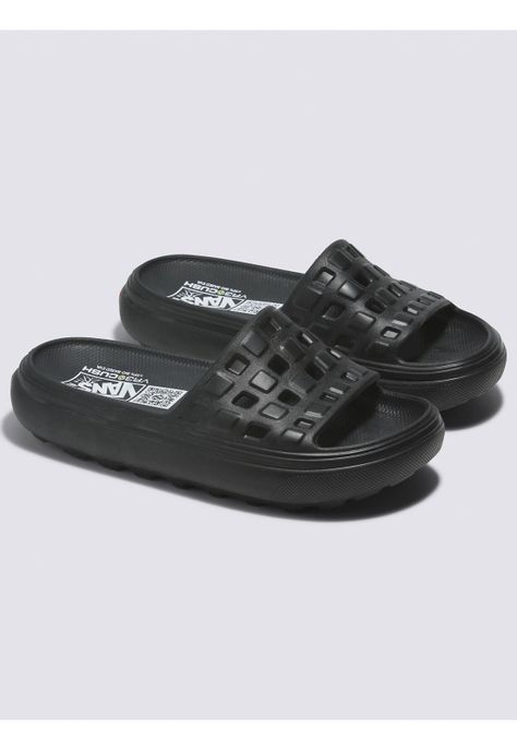 Sandalia Slide-On Vr3Cush Negro Mujer-0