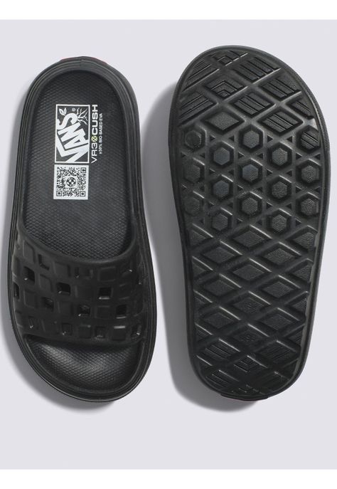 Sandalia Slide-On Vr3Cush Negro Mujer-1