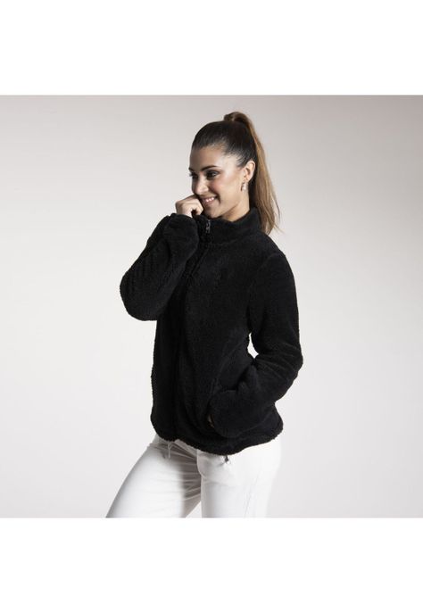 Polar Mujer Shaggy Isha Ii Negro-1