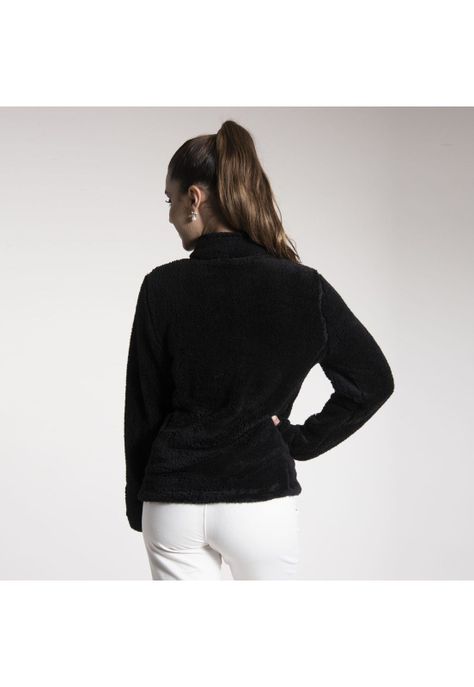 Polar Mujer Shaggy Isha Ii Negro-2