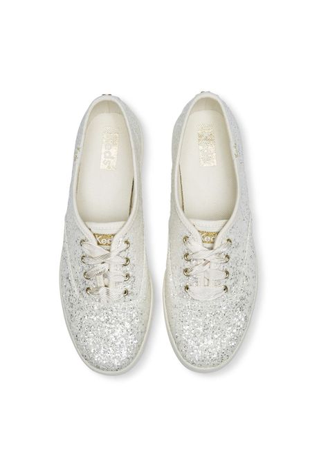 Zapatilla Casual Mujer Champion Glitter Crema-4
