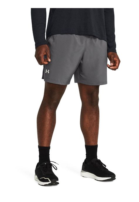 Shorts UA Launch de 7" para hombre Gris-3