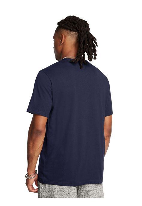 Polera manga corta Gel Stack hombre Marino-4