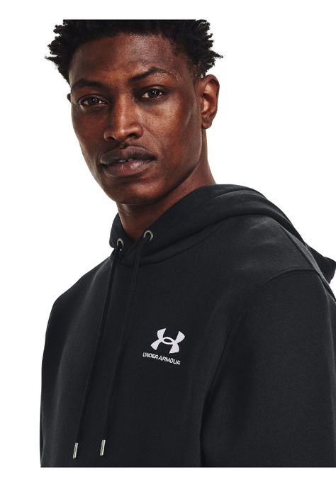 Polerón UA Essential Negro para hombre-3