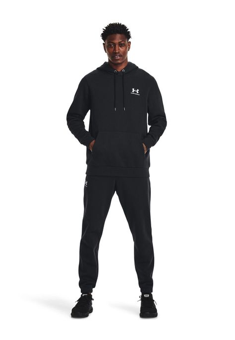 Polerón UA Essential Negro para hombre-5