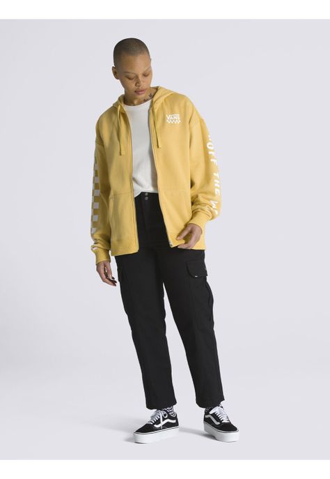 Polerón Con Gorro Extra Fun Hoodie Amarillo Mujer-3