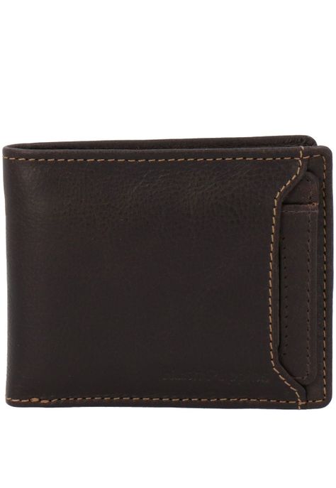 Billetera Cuero Hombre Th Ventana Café-0