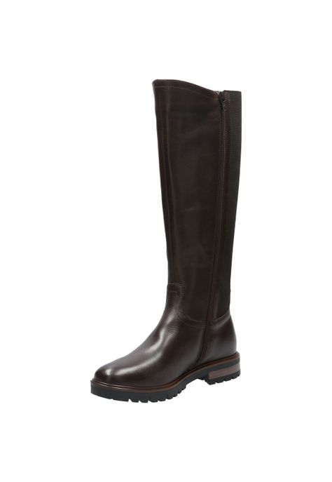 Bota Cuero Mujer Edra Café-4