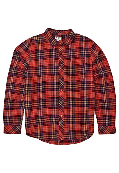 Camisa Niño Freemont Flannel Burdeo-0