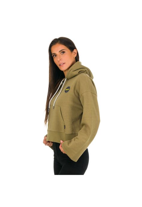 Polerón Mujer Retro W Verde Oscuro -1