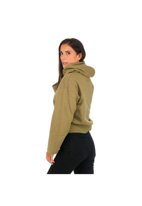 Polerón Mujer Retro W Verde Oscuro -2