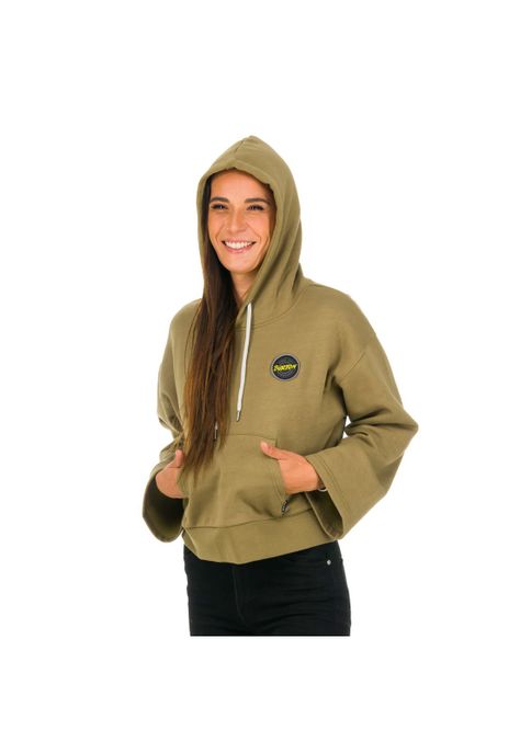 Polerón Mujer Retro W Verde Oscuro -3
