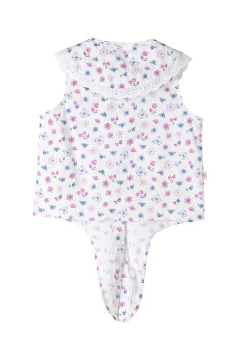 Blusa Niña Mariposa Blanco-5