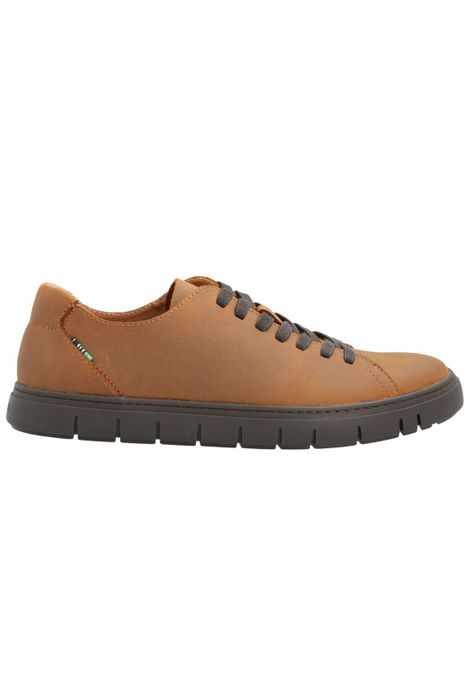 Zapatilla Cuero Hombre Posselt Café -0