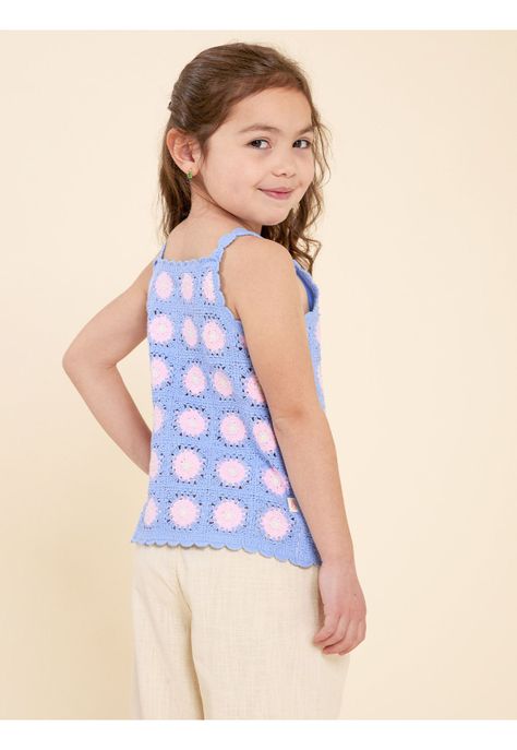 Polera Niña Paz Celeste-4