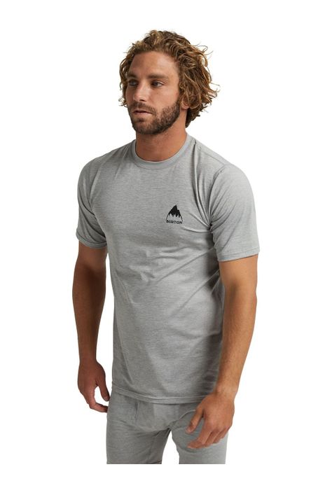 Primera Capa Polera M/C Ltwt Hombre Gris Burton-0