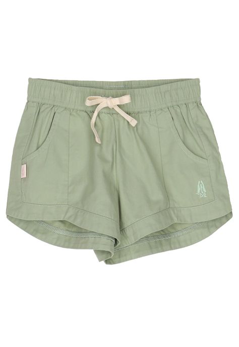 Short Niña Flowy Verde-0