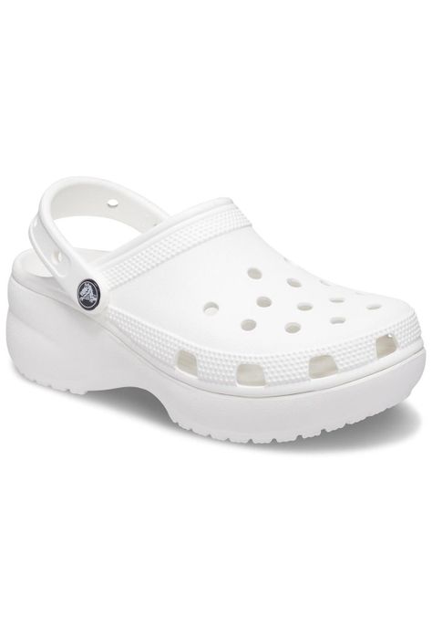 Zueco Crocs Mujer Classic Ptfm Clog Blanco-6