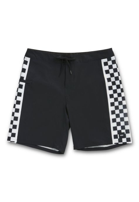 Traje De Baño Hombre Sidelines Black-Checkerboard-3