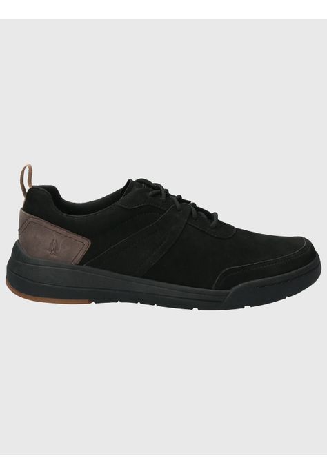 Zapatilla Cuero Hombre Molt Negro-1
