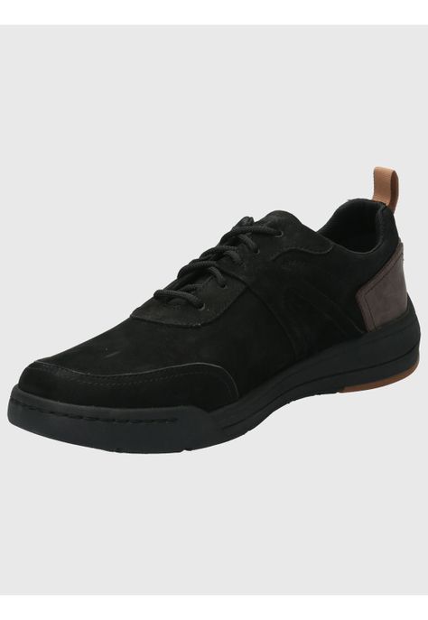 Zapatilla Cuero Hombre Molt Negro-4